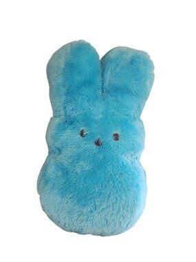 Peeps Plush Bunny Rabbit 15" Blue Soft Stuffed Marshmallow Easter